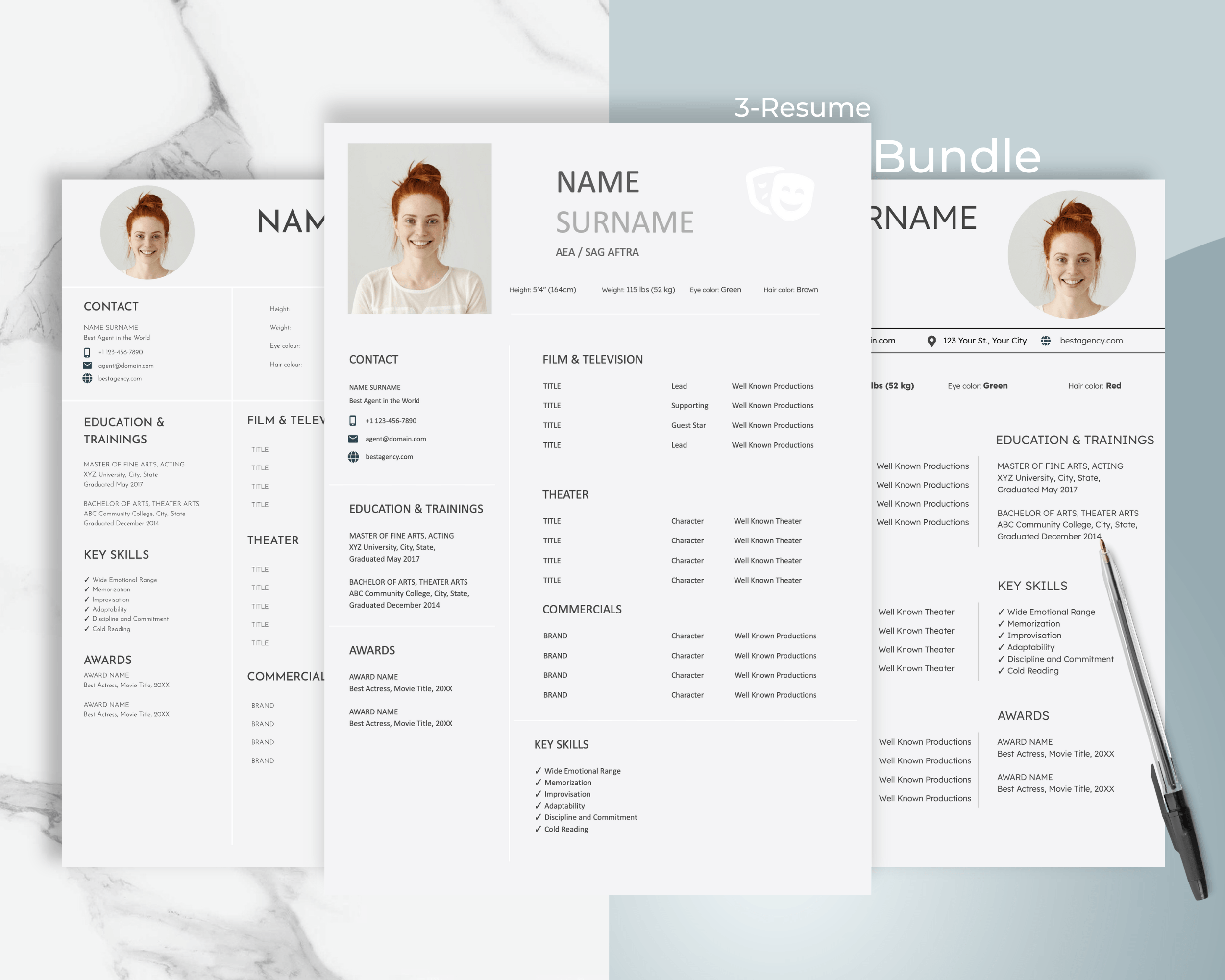 Actor Resume Template Google Docs